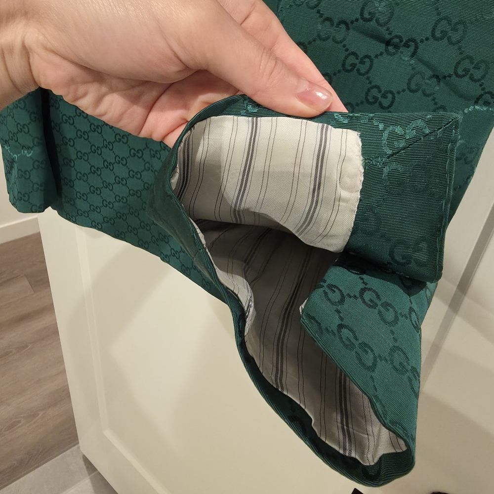 Gucci Monogram Emerald Green Double-Breasted Blaz… - image 10